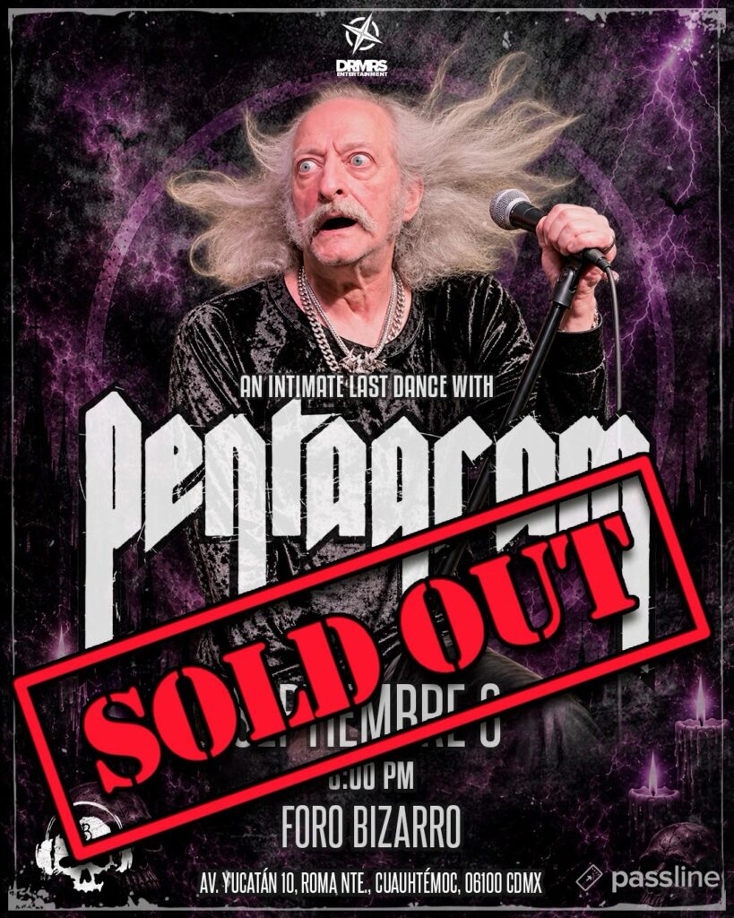 Flyer an intimate last dance with Pentagram CDMX Foro Bizarro septiembre 2026 Punkcast