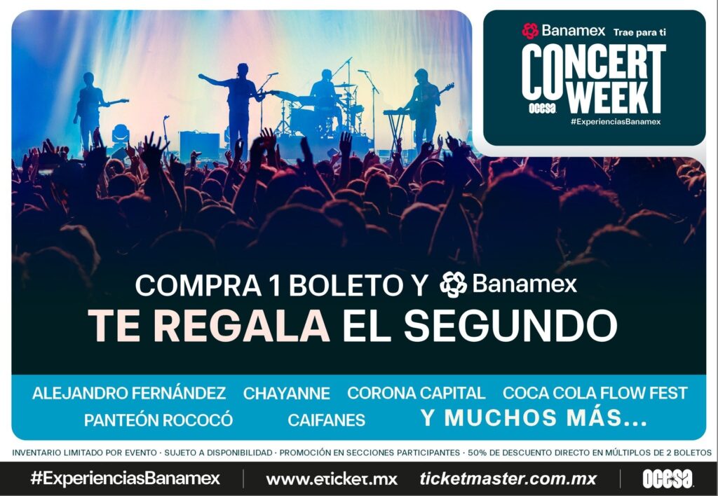 Concert-Week-OCESA-septiembre-2025-Ticketmaster-Eticket-Punkcas