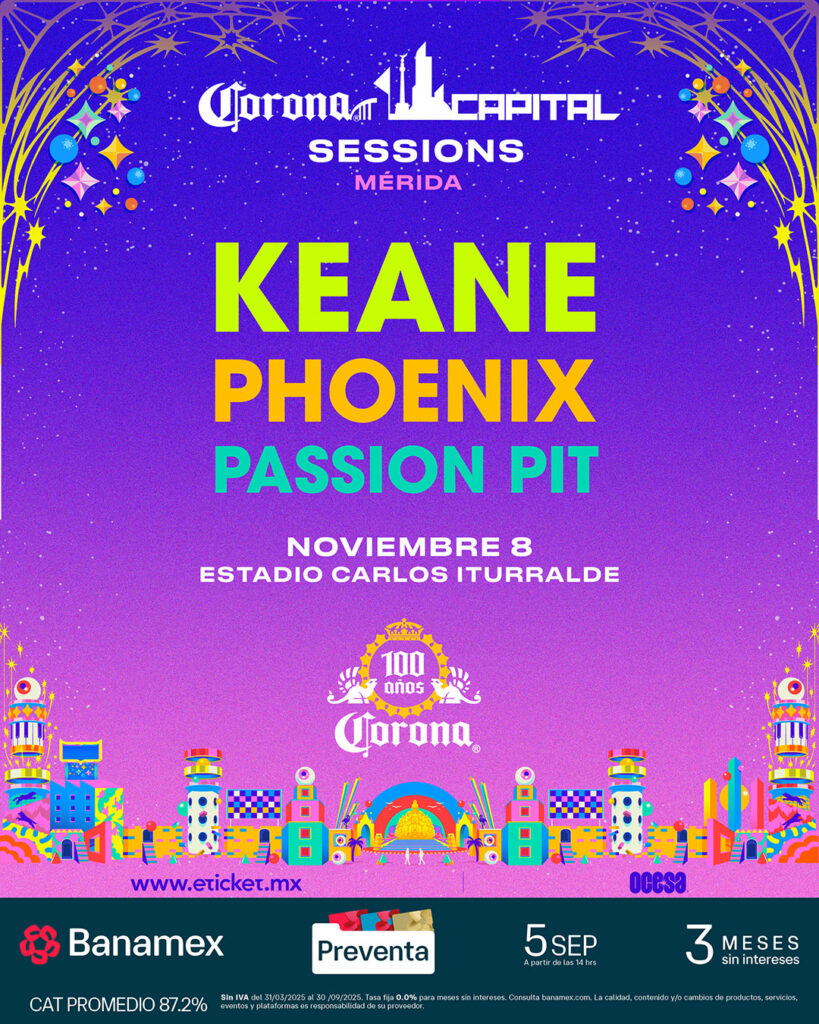 Corona Capital Sessions 2025 Merida Keane Phoenix Passion Pit Punkcast