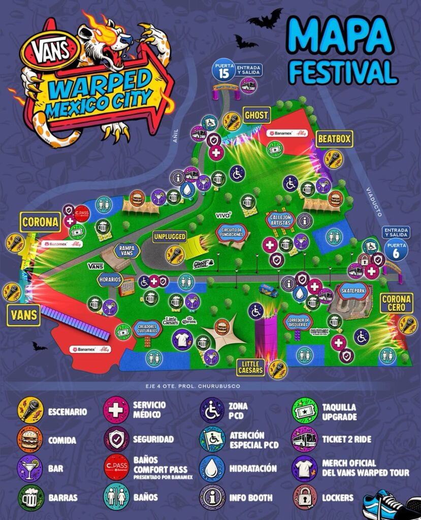 Van Warped Tour México 2026 festivales nota periodistica cdmx
