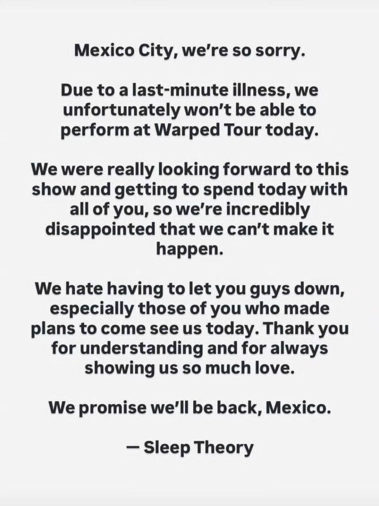 Van Warped Tour México 2026 festivales nota periodistica cdmx