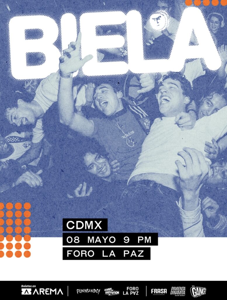 Flyer Biela Foro La Paz mayo 2026 CDMX Penny MGMT Punkcast