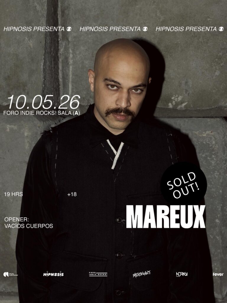Flyer Mareux Foro Indie Rocks CDMX México 2026