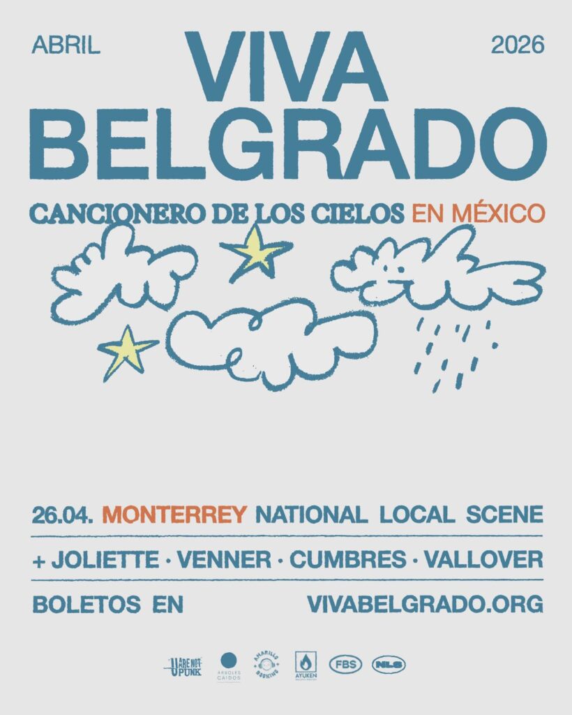 Flyer Viva Belgrado México Fuck Off Room CDMX National Local Scene Monterrey Amarillo Booking Punkcast